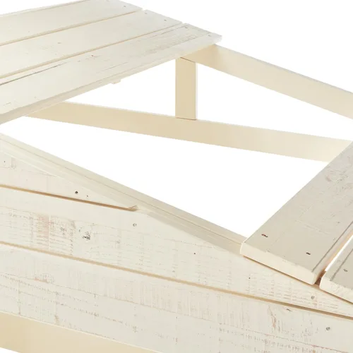 Vista 5 de Cama Twin tipo loft con forma de casa del árbol, arena rústica