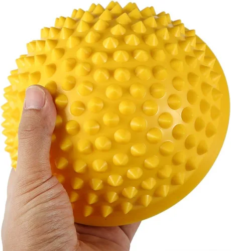 Vista 4 de ANGGREK Pelota de masaje de PVC semicircular para equilibrio y cúpula Bolas de yoga, ejercicio de fitness, gimnasio, masajeador corporal, cápsulas