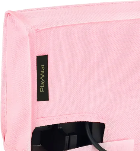 Vista 6 de PlayVital Cubierta antipolvo de nailon, forro suave y ordenado, funda impermeable antiarañazos para Nintendo Switch y Switch OLED Base de carga