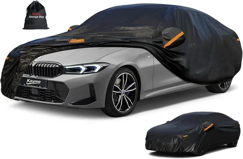 Vista 113 de Kayme Cubierta de auto SUV de 7 capas ajuste personalizado para BMW X1 (2009-2025), impermeable, para todo tipo de clima, para automóviles, cubierta