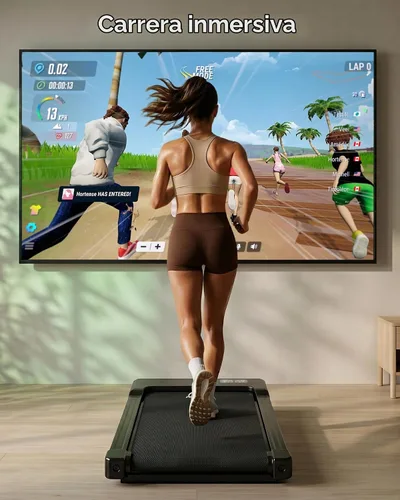 Vista 2 de MJWW Almohadilla para caminar con control inteligente de aplicación AI
