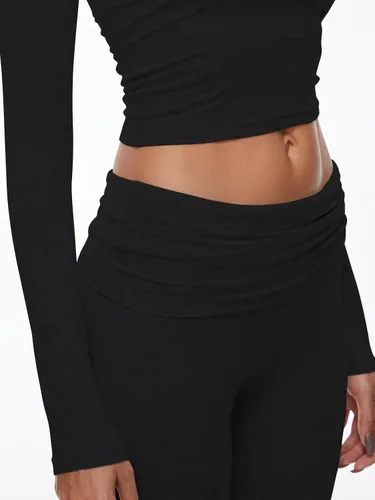 Vista 5 de Raikamitu Conjuntos de descanso para mujer, 2 piezas, manga larga, recortada, pantalones acampanados, conjuntos casuales de yoga, conjunto de dos