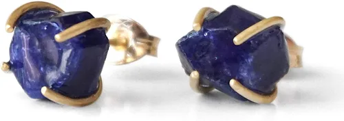 Vista 12 de Aretes de tuerca de cristal con piedra natal para mujer