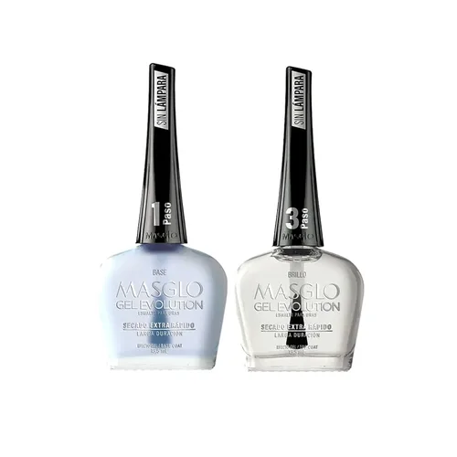 Vista 17 de MASGLO GEL EVOLUTION - Esmalte de uñas efecto gel, no requiere lámpara UV/Led, duración hasta 12 días, 1 pieza de color Gel sin necesidad de lampara