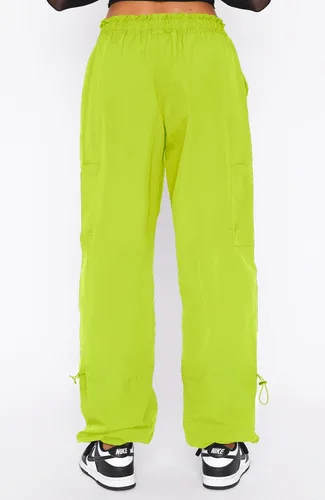 Vista 4 de DISCIPBUSH - Pantalones cargo holgados para mujer, pantalones parachute para mujer, pantalones rave, pantalones Y2K, atuendos de festival para mujer