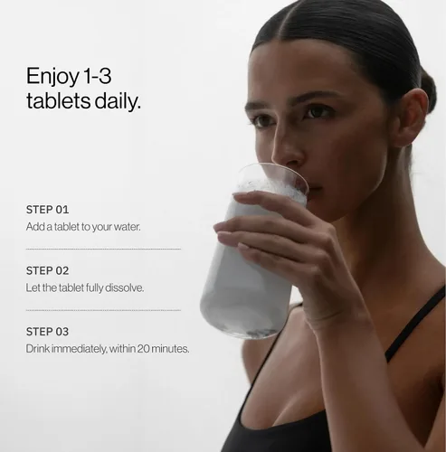 Vista 5 de H2Tab Tabletas para beber agua de hidrógeno molecular, 12 PPM Apoya la recuperación muscular, el metabolismo, la salud celular, cerebral
