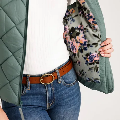 Vista 6 de Vera Bradley Chaleco acolchado con cremallera y bolsillos para mujer (rango de tallas extendidas)