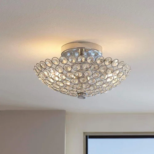 Vista 2 de Home Decorators Barclay - Soporte empotrado de 2 luces cromado y cristal