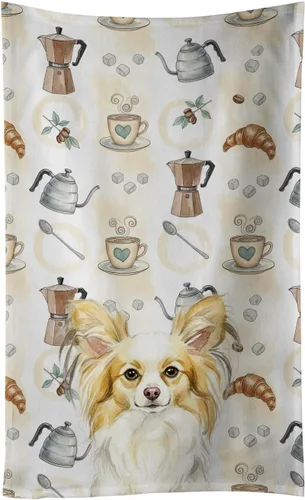 Vista 341 de Caroline's Treasures Afghan Hound - Toalla de cocina para barra de café, terciopelo frontal y lazo de algodón, lavable a máquina Sabueso afgano
