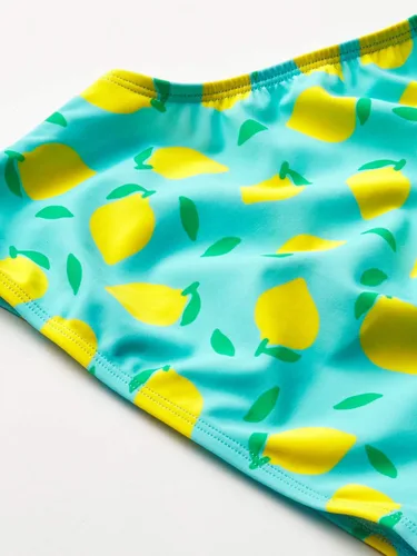 Vista 3 de Kanu Surf - Traje de baño de 2 piezas tipo tankini, con cuello halter y estampado de margaritas, con factor de protección ultravioleta 50+