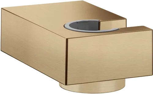 Vista 5 de hansgrohe Porter E 28387341 - Soporte para cabezal de ducha de mano, fácil de instalar, moderno a juego en cromo negro cepillado
