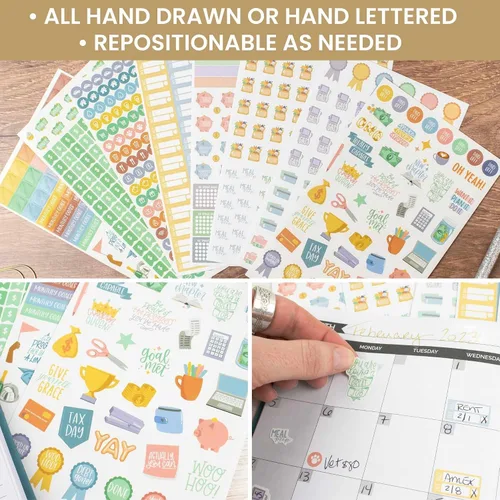 Vista 6 de bloom daily planners Calcomanías de planificador de presupuesto para finanzas personales, presupuestos, dinero, facturas, deudas y gastos