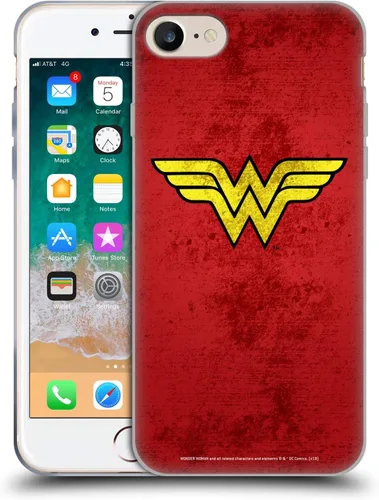 Vista 10 de Head Case Designs Funda de gel suave con licencia oficial de Wonder Woman DC Comics Classic Logos compatible con Apple iPhone 7 Plus/iPhone 8 Plus