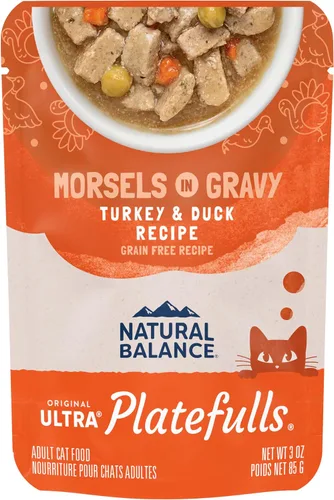 Vista 19 de Natural Balance - Comida húmeda para gatos adultos de interior, sin grano, fórmula Original Ultra Platefulls, receta de pollo y hígado de pollo