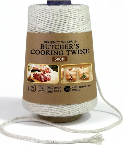Vista 8 de Regency Wraps Cordel de cocina de carniceros, 350 pies, pesado 16 capas, 0.1 in, apto para alimentos