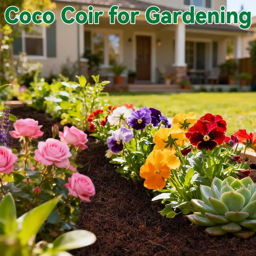 Vista 5 de ZeeDix 2 piezas de ladrillos de coco para plantas, fibra de coco 100% orgánica para tierra de jardín y mezcla de macetas, bajo equilibrio de EC