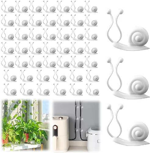 Vista 10 de Clips de pared para escalada de plantas, clips de soporte para plantas 2025, clips de jardín reutilizables, clips de soporte para plantas