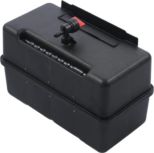Vista 7 de 691993 Tanque de combustible – Tanque de gas de plástico de 4 cuartos con válvula de cierre y tapa – Tanque de combustible compatible con motores