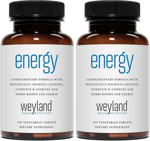 Vista 7 de Energía, formula complementaria con cafeína botánica, completa B-Complex y hierbas de apoyo para energía de Weyland