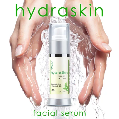 Vista 9 de Deluvia Suero de vitamina C para cara, suero facial de ácido hialurónico, suero hidratante con vitamina E hidratante y aloe vera orgánico