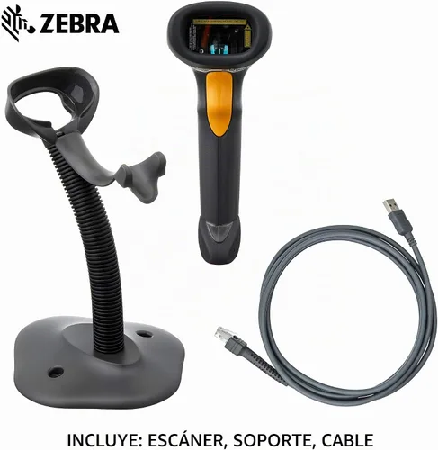 Vista 2 de Symbol Zebra LS2208-SR20007R-NA - Kit de escáner láser con cable serie LS2208-SR20007R-NA