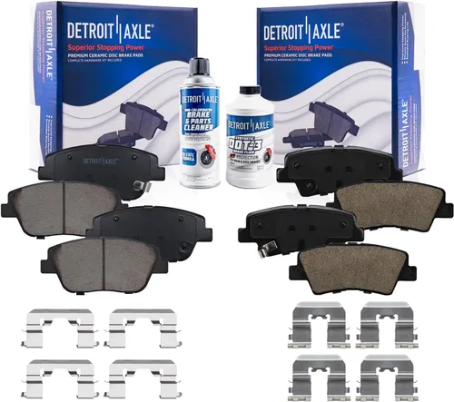 Vista 143 de Detroit Axle - Pastillas de freno traseras para Toyota Prius 2012-2015 Prius Plug-In 2017-2018 Corolla iM 2016 Sion iM 2011-2017 Lexus CT200h
