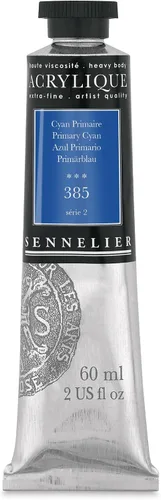 Vista 5 de Sennelier Extra-Fine Artists' Acrílico, 2.0 fl oz, Anthraquinone Blue S5, 2.02 Fl Oz (Paquete de 1)