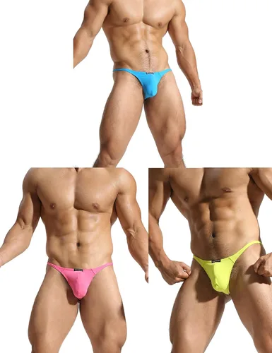 Vista 2 de Azcode Tangas con espalda en T para hombre, sexy, de tiro bajo, tangas