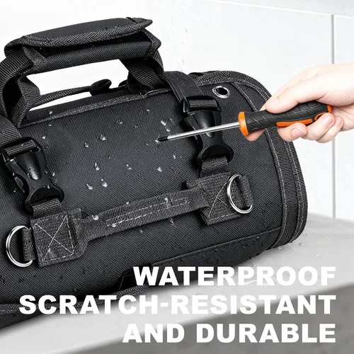 Vista 5 de Bolsa de herramientas enrollable plegable organizador de bolsa de herramientas con bolsas desmontables con cremallera Organizador de bolsas