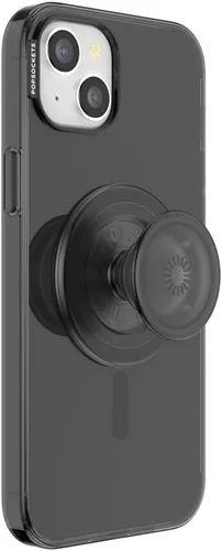Vista 25 de PopSockets Funda para iPhone 15 con agarre para teléfono y deslizador compatible con MagSafe, Funda para iPhone 15, Compatible con carga inalámbrica
