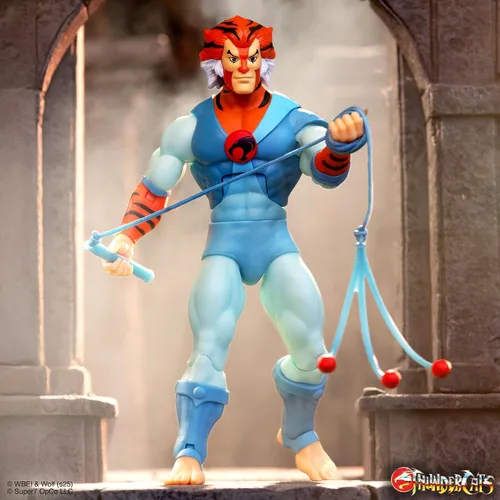 Vista 4 de Super7 Deluxe Thundercats Tygra - Figura de acción de Thundercats de 7" con accesorio, coleccionables de dibujos animados clásicos y juguetes retro