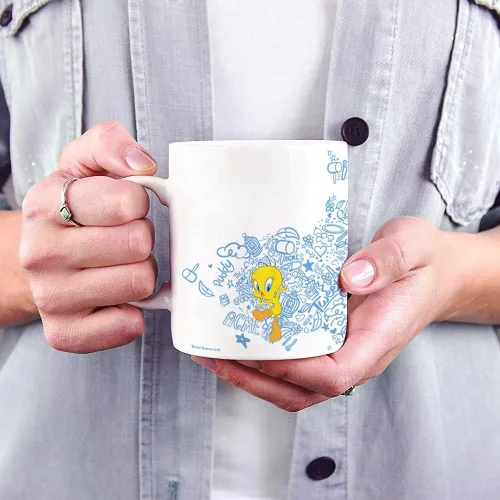 Vista 229 de Trend Setters Friends the Television Show – 25 años – Mercancía oficial – Taza de café o té de cerámica blanca de 11 onzas – perfecta para regalar