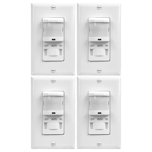 Vista 13 de TOPGREENER Interruptor de luz con sensor de movimiento PIR de ocupación/vacante, función de aprendizaje, no neutro no requiere tierra, 200 W
