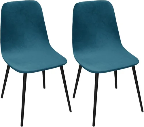 Vista 15 de Paquete de 2 fundas de terciopelo para sillas de comedor, lavables, extraíbles, de mediados de siglo, modernas, curvas, sin brazos, para decoración