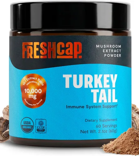 Vista 12 de FreshCap Mushrooms Suplemento de melena de leones en polvo, 14,000 mg, extracto de melena de león, suplemento de hongos para concentración