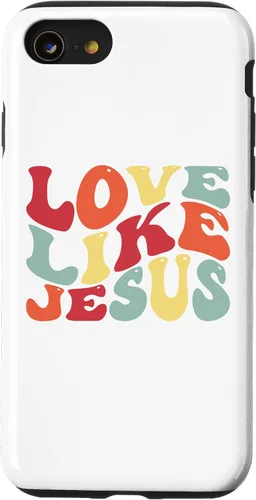 Vista 18 de Funda bíblica cristiana para iPhone 12 Pro Max Love Like Jesus