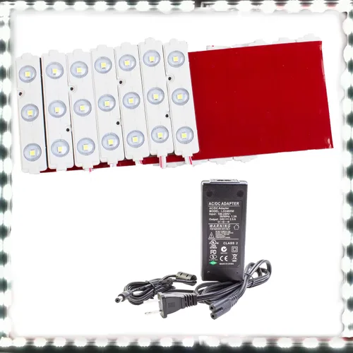 Vista 5 de Módulo de inyección Z3030 de luz LED súper brillante de 24 V + paquete de fuente de alimentación UL 24 V (20 pies)