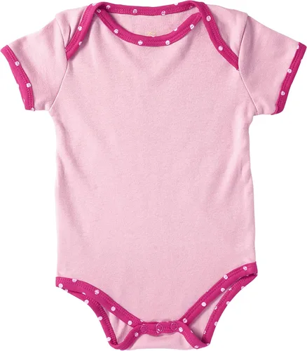 Vista 3 de Cremson - Conjunto de 5 monos de manga corta unisex de algodón para bebé