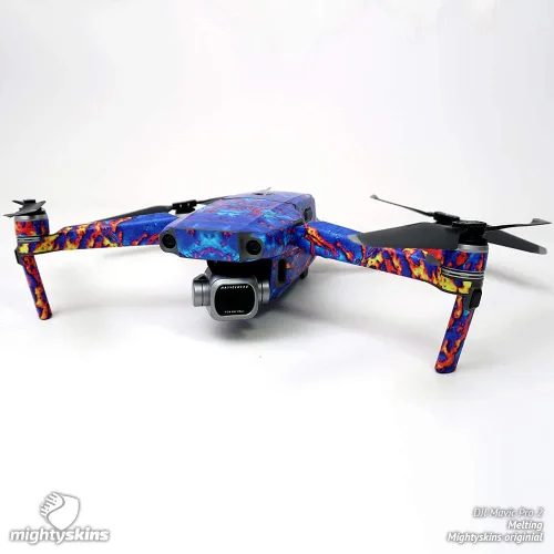 Vista 2 de MightySkins Skin compatible con DJI Mavic 2 Pro o Zoom - Borgoña sólido Funda protectora de vinilo duradera y única Fácil de aplicar, quitar