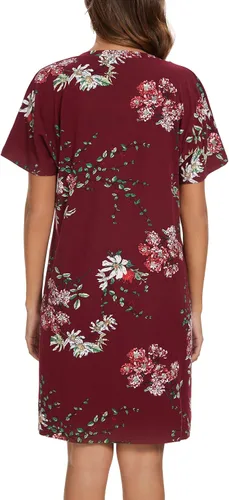 Vista 6 de Paquete de 2 camisones para mujer, camisas de dormir de algodón de manga corta