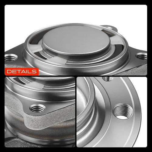 Vista 9 de A-Premium Cojinete de rueda trasera y conjunto de cubo compatible con Volvo Para XC90 2003-2014, FWD solamente, acero de alto carbono, anillo