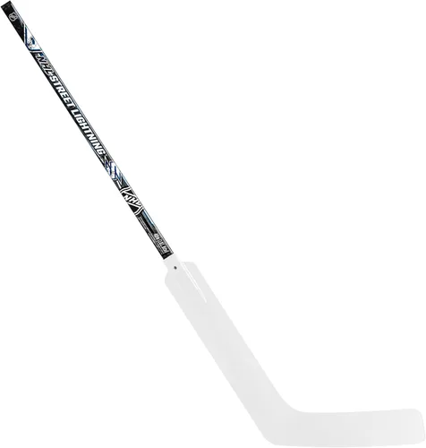 Vista 8 de Franklin Sports NHL para niños principiantes de hockey callejero + palos de portero - Palos de hockey para jóvenes + juniors - Para diestros + zurdos
