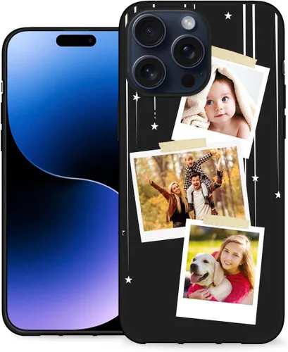 Vista 32 de Funda de teléfono personalizada para Apple iPhone 16, 15, 14, 13, 12, 11 Pro Max Plus Mini XR X XS 8 7+ SE 2022 2020 con imagen, logotipo, texto 01