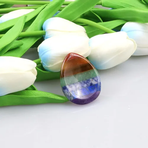 Vista 4 de QINJIEJIE Piedra de preocupación para el pulgar para la ansiedad, cristales de chakras, piedras curativas para la preocupación de los chakras
