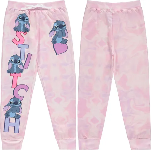 Vista 3 de Disney Lilo and Stitch - Pantalones deportivos para niñas con Minnie Mouse y princesas Disney, tallas 4-16 para niñas pequeñas y grandes