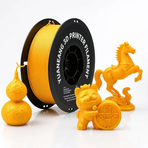 Vista 27 de Filamento PETG para impresora 3D, precisión dimensional +/- 0.001 in, carrete de 2.2 libras, 0.069 in, plateado 2.2 lbs plata