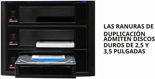 Vista 3 de Systor 1:1 Duplicador/borrador de disco duro HDD/SSD - 5.4 GB/Min