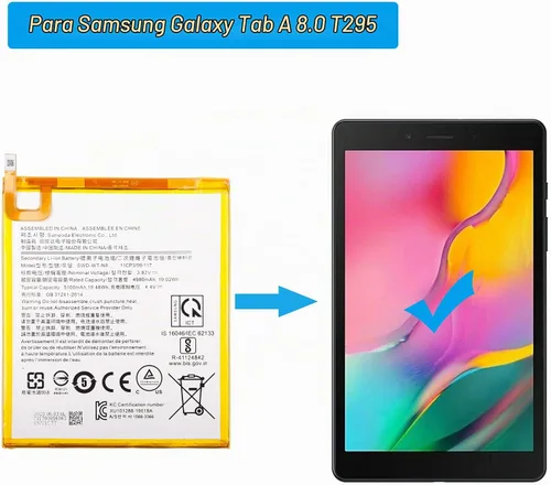 Vista 5 de SWD-WT-N8 - Batería de repuesto compatible con Samsung Galaxy Tab A 8.0 T295 T290 con herramientas