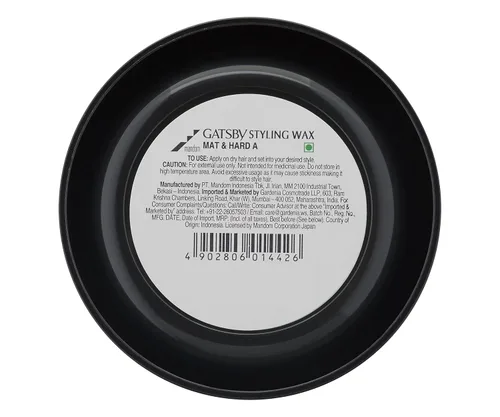 Vista 3 de Gatsby Cera de peinado para el cabello mate y dura 2.65 oz gris