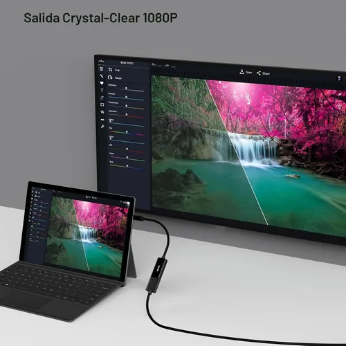 Vista 7 de BENFEI - Cable dorado chapado en oro, convertidor de Mini DisplayPort a HDMI, Mini DP (Thunderbolt) a HDMI, compatible con MacBook Pro, MacBook Air